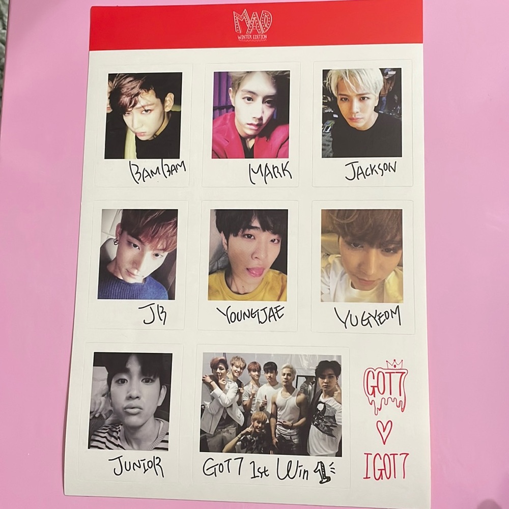 GOT7 member stickers